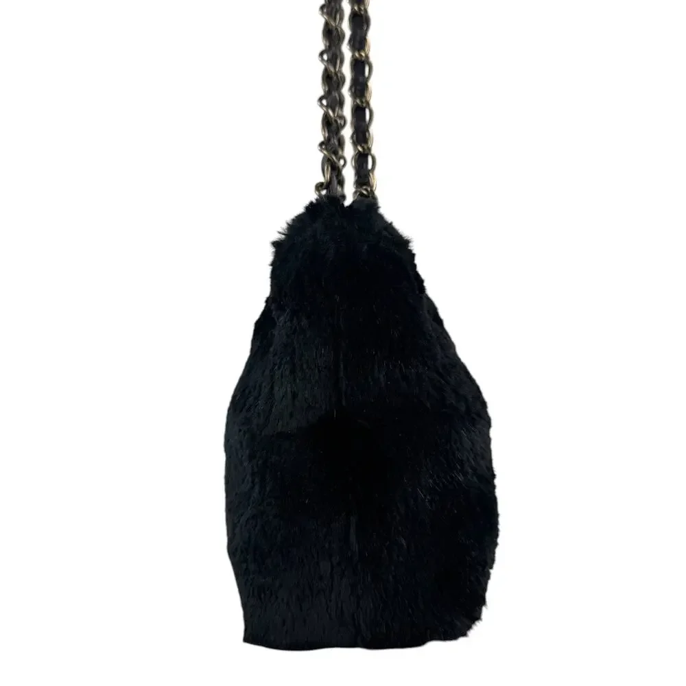 Chanel Vintage Rabbit Fur Shoulder Bag